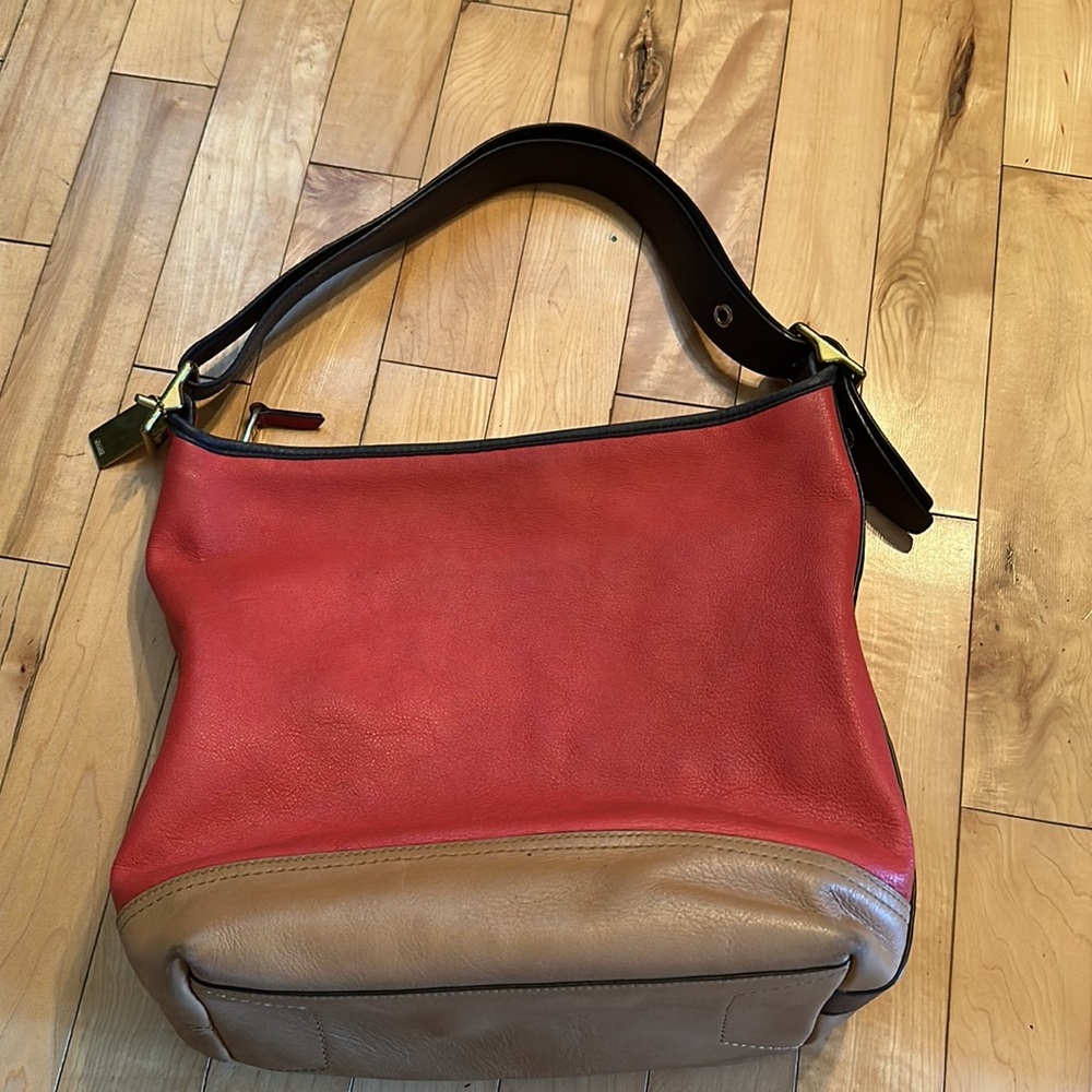 Coach Rugby Legacy Leather Colour Block Bag - Picture 6 of 16